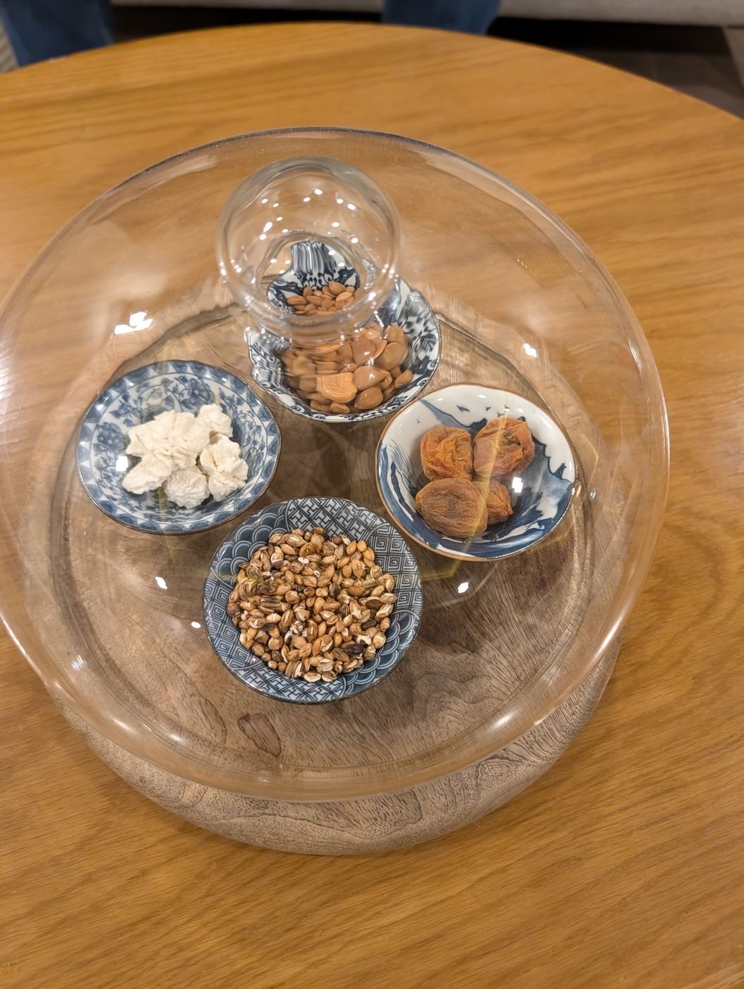 Dried apricots and nuts from the garden