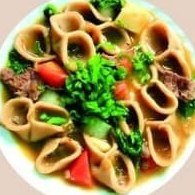 Chhutagi — boat-shaped pasta in a vegetable broth