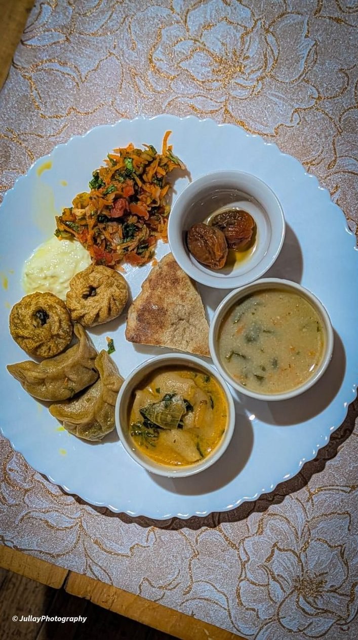 A Ladakhi thali, served on the family table